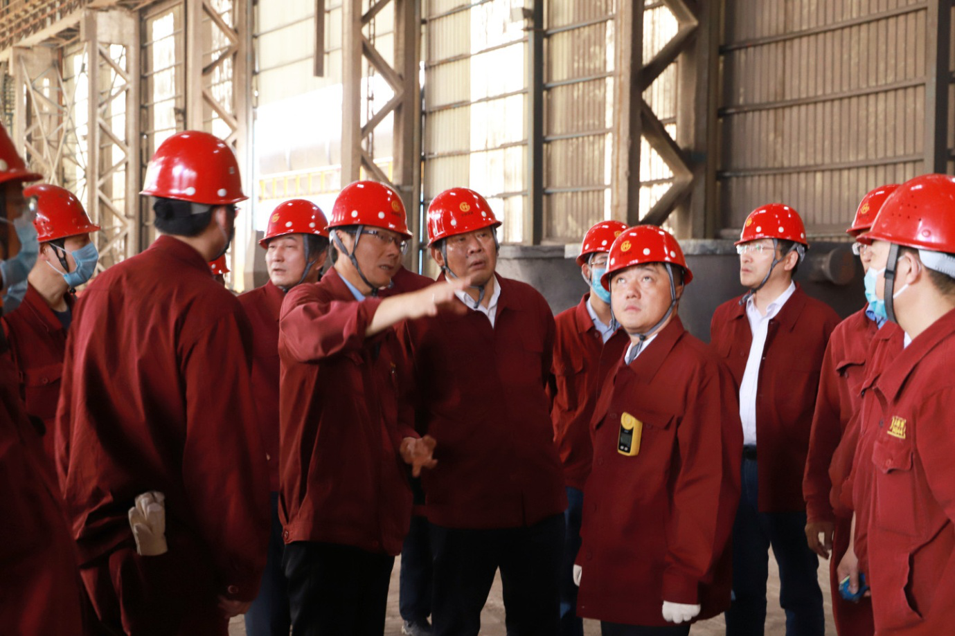 國務(wù)院安全督查組來淮鋼視察